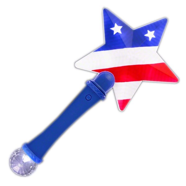 Endless Games Light Up Patriotic US Flag Prism Wand Fourth of July EN2797670 - main